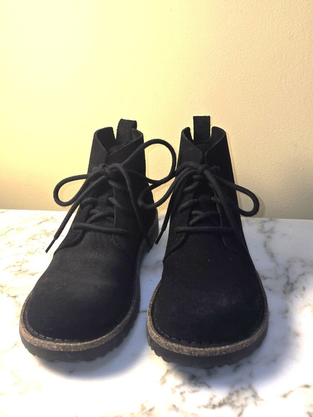 Birkenstock Uppsala Suede Chukka Boots--Black--size 37 [Women's 6/6.5]